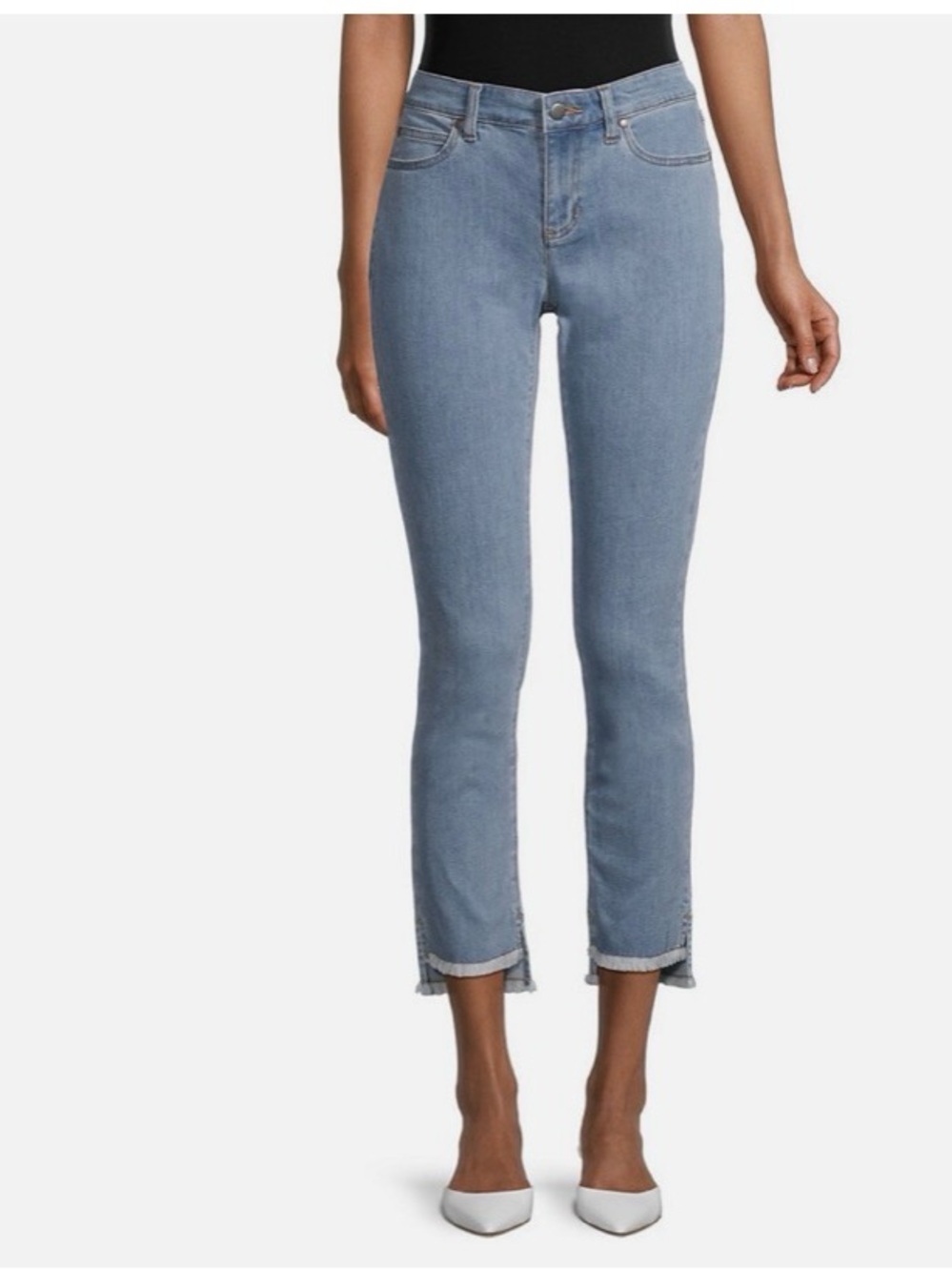 Eileen Fisher Light Denim Straight Leg Jeans Size 10